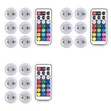 3X RGB Night Light with Wireless Remote Control LED Remote Control Waterproof Light 3D Printer Model Standard Components