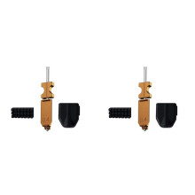 2X for Flashforge AD5X 0.4MM Hotend Nozzle Brush Silicone Cover Kit with Silicone Brush Sleeve