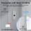 2X Tuya Zigbee Light Sensor Luminance Detector Sensor  Home Automation App Control Tuya Light Detector 9