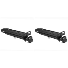 2X Support de Vélo Rétractable en Alliage D'Aluminium, Porte-Bagages de Tige de Selle Arrière, Porte-Bagages de Vélo, Portable et Réglable