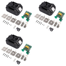 3X Li-Ion Batterijbehuizing Lithium-Ion Batterij Beschermplaat voor 10-Cellen Batterij Gereedschap Batterijbehuizing Kit