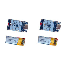2X SmolSlime-Module Gebaseerd op de NRF SlimeVR-Module, ProMicro NRF52840 + (LSM6DSV + QMC6309), met Batterij