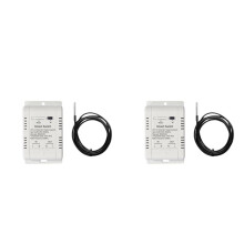 2X Tuya WiFi Temperatuurschakelaar 20A Draadloze Thermostaat met 1M Sensor Intelligente Thermostaat Ondersteunt Spraakbediening