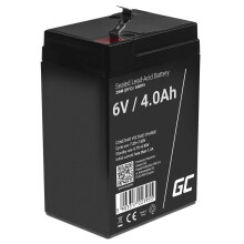 Green Cell 6V 4Ah Vrla Battery For Alarms, Cash Registers & Toys
