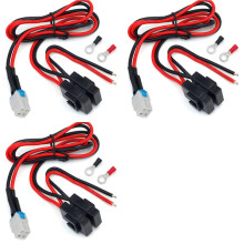3X 4-Pins 12AWG -Voedingskabel voor Radio FT-450D FT-891 TS-480 TS-590SG TS-890s IC-7000 IC-7200