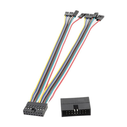 2X Multi Functional for  Front Panel Connector Adapter Cable for Computer Case Server Switches Extension Cord 2
