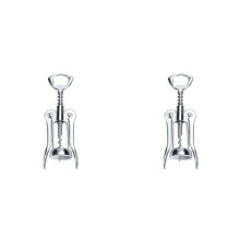 2 PCS Portable Stainless Steel Red Wine Opener Wing Type Metal Sommeliers Wine Corkscrew Bottle Openers Corkscrews