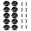 60Pcs Deck  Guide Slotted Round Out Pull Rope Buckle Fitting Accessories for Kayak Canoe Boat 2