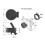 24Pcs Round Pull  Lock Slam  Hardware for RV Yacht Boat Deck Hatch 3