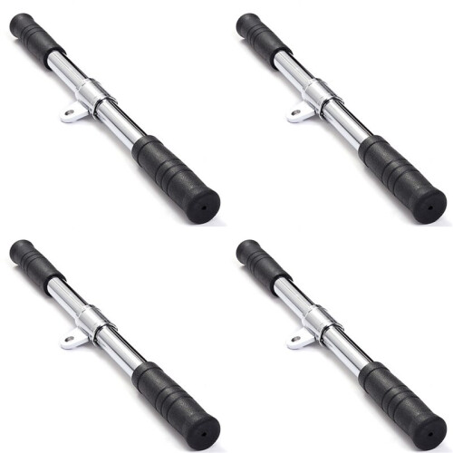 4X Pull Down Bar Gym Rotating Straight Bar for Cable Machine Attachments Rowing Workout Biceps Home Gym Training