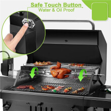 2X Braadgrillset Universele Grill met Sproeistang van 71,12 cm, Complete Beugel en Universele Grillbevestigingsschroeven-US-Stekker