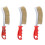 3PCS Multi-Function Tool Wire Brush Copper Plated Long Handle Cleaning Brush Kitchen Grill Special Plate Rust Removal 6
