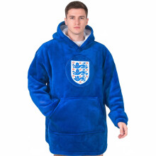 England Adults Oversized Hoodie Blanket Official Football Blue Size XL-XXXL