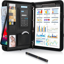 A4 PU Clipboard File Folder with Calculator