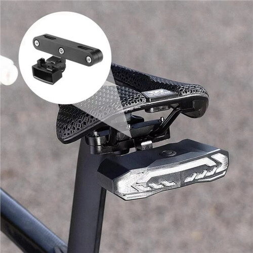 2X Bike Saddle Light Mount Bicycle Tail Light Saddle Rail Mount LED Taillight Mounting Bracket for Bicycle Saddle