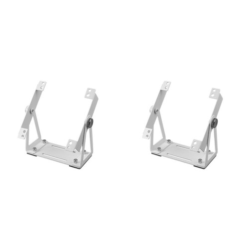 2X Supporto Multiuso per Ventole di Raffreddamento Esterne per Pc da 120 e 140 mm, Rotazione di 360 Gradi, Bianca 1
