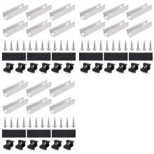 36 Supports de Panneau Solaire en Aluminium pour Rail PV, Fixation Trapézoïdale sur Toit