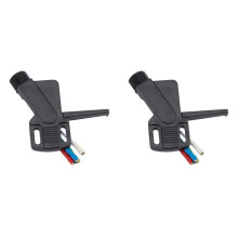 2X Headshell voor Dual CS 431, 450, 455, 505, 515, 530, 616, 620, 630, 2210, 2215, 2225, 2235, 275361, 280554, 286945, 289030