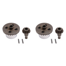 2X RC Auto-Upgrade Speelgoedauto voor- en Achteras Tandwielset voor 1/12 MN128 MN86 G500 RC Auto-Upgrade Onderdelen