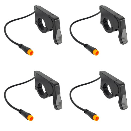 4X E Bike Throttle Quick Release Button Electric Accelerator Thumb Throttle M8 Port Throttle Release Handle