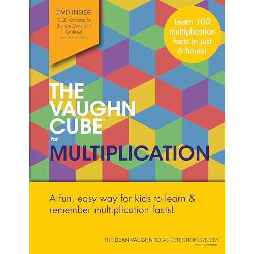 The Vaughn Cube for Multiplication by Petersons Paperback Book