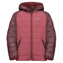 (Age 4-6, Soft Pink) Jack Wolfskin Unisex Zenon Juniors Kids Windproof Water Repellent Jacket