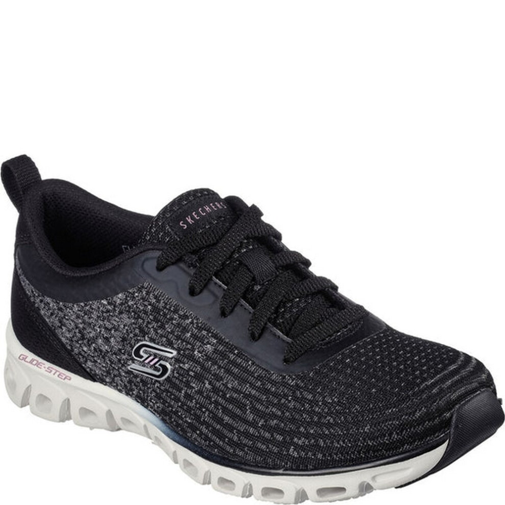 Skechers (8 Uk, Black) Womens/Ladies Glide-Step Head Start Trainers