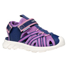 (5 UK Child, Navy/Purple) Geox Girls Airadyum Sandals