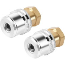 2Pcs Lock Air-Chuck 1/4NPT Brass Air Chuck for Inflator Gauge Air Compressor Tire Repair Tools