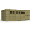18 x 9 Pent Shed Tanalised (Double Door, With Windows) 2