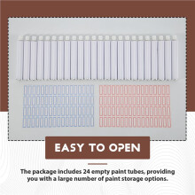 24 Pcs Empty Aluminum Paint Tubes 20 Ml Paint Tubes for Making Paint and Store Remaining Paint Acrylic Oil