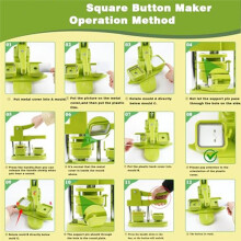 50x50mm Square Refrigerator Badges Compress Machine Rotating Manual Making Fridge Magnet Badges Pin for Home Office