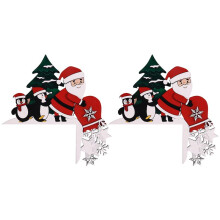 Christmas Door Toppers Decor, Top Door Frame Corner Sign Decorations, Home Frame Decor Ornament for Home Decor C
