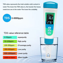 4-in-1 TDS/EC/Salinity/Temperature Detector Salt Content Test Water Quality Meter for Swimming Pools Water Aquarium