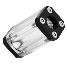 New Filter 2mm Hexagon Wrench Water Cooler Brass Double Internal G1/4 Thread Liquid Filters 40 Mesh Single-Sided Black