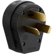 50-Amp 10-50P Plug for Dryers, 50A 125/250V Plug, Suitable for Dryers, Stoves, and Generators,Industrial Plug US Plug