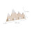 Väggklädhängare för barn, 4 krokar – Mountain Design 4