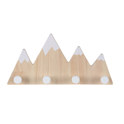 Väggklädhängare för barn, 4 krokar – Mountain Design 1
