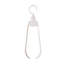 (White)Modern Folding Clothes Hanger With Wide Shoulder For Laundry Room And Bedroom
