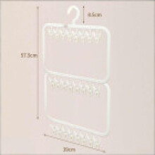 (Clip26)Modern Baby Clothes Hanger With Clips For Wardrobe Drying And Closet Organizer