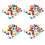 400Pcs 8mm Mixed Color Round Shape Resin Buttons Sewing Accessories 1