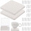 180 Pcs Kiln Stilts Support Nails with 2 Pcs Ceramic Refractory Pads, Kiln Support Pads Temperatures High for Ceramic 1