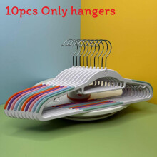 (FloralPattern)Big White Plastic Hanger With Wide Shoulders And Nonslip Surface For Home Organizing
