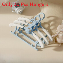 (Blue)Infant Baby Clothes Hangers Pp Material Adjustable Non Slip For And Use Toddler