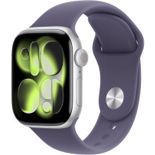 Apple Watch Series 11 GPS 42mm Silver Aluminium MEU74 M/L Lila Dimma Sportband