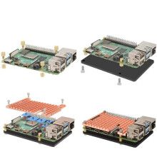 For Raspberry Pi 4 Copper Heatsink Passive Cooling Copper Case Plate 4mm