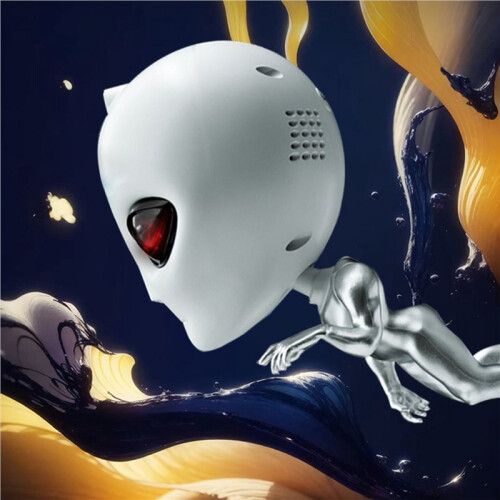 Alien  Star Projector with  Speaker White Noise Timer Remote Control Starry Sky Lamp for Bedroom Decor