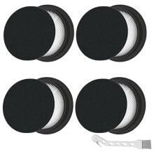 Filter Replacement for SMOTURE VAC01/VAC02/VC70 Cordless Vacuum Cleaner&Ozeeco EC01 Vacuum Cleaner Filter-4Pack