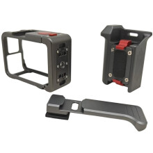 Metal Rabbit Cage Expansion Mount Bracket for Action 6 , Anti‑Fall Protective Frame, Camera Cage Accessories Kit