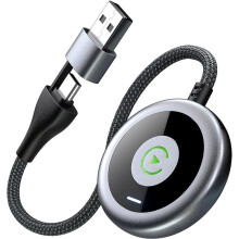 1pc Car Wireless for CarPlay Adapter Upgrade Car Wired to Wireless USB-A to USB-C Dongle Plug& Stable and Lag-Free